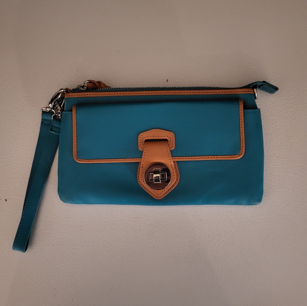 DANIER TURQUOISE wristlet/wallet